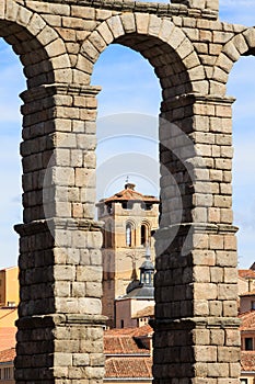 Iglesia de los Santos justo y Pastor tower, Segovia, Spain