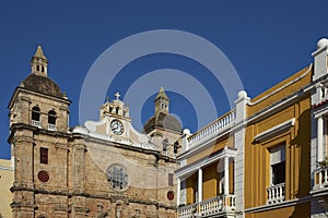 Iglesia de San Pedro Claver in Cartagena de Indias, Colombia