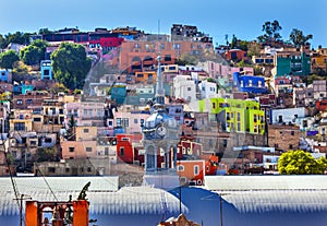 Iglesia de San Roque Market Mercado Hidalgo Guanajuato Mexico photo