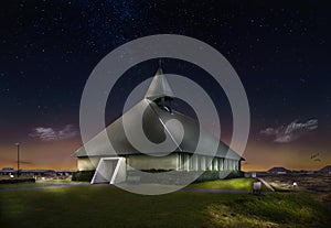 Iglesia de ÃÅ¾orlÃÂ¡kskirkja en islandia - Ãâlfus municipality - SuÃÂ°urland photo