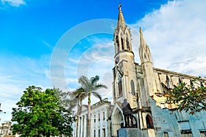 Iglesia del Sagrado Corazon de Jesus or Church of the Sacred Heart of Jesus, old cathedral of Camaguey city, Cuba