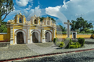 Iglesia El Calvario entrance, La Antigua, Guatemala photo