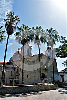 Iglesia en e parque del Llano en Oaxaca photo