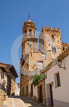 Iglesuela del Cid rural church clocktower