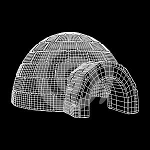 Igloo icehouse vector