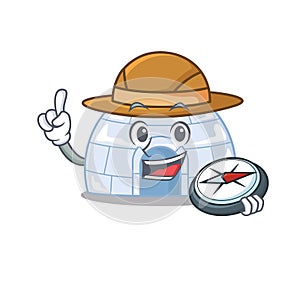 Igloo stylized Explorer having a in compass