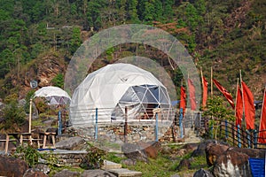 A Igloo Tent house in the himalayan foot hill