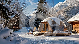 The igloo is tucked away in a secluded area offering privacy and tranquility making it the perfect escape from the