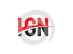 IGN Letter Initial Logo Design Vector Illustration