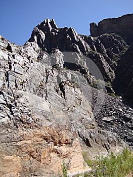 Igneous Rock in a Canyon photo