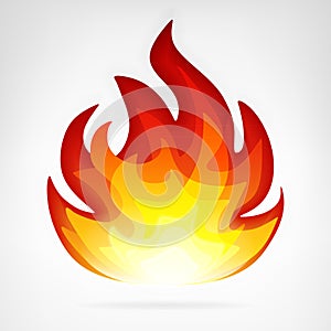 Ignite fire flame vector element