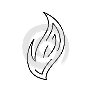ignite hot line icon vector illustration