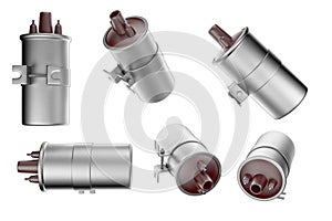 Igniter coil, Ignition and glowplug system. 3d rendering