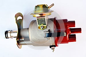 Ignition distributor car isolated on