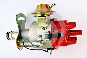 Ignition distributor car isolated on