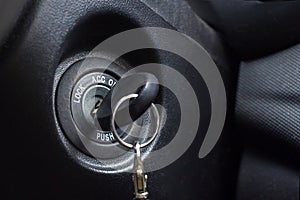 Ignition lock car with key photo