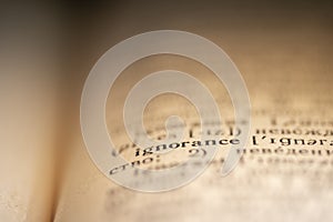 ignorance word dictionary