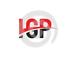 IGP Letter Initial Logo Design Vector Illustration photo