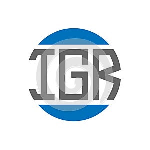 IGR letter logo design on white background. IGR creative initials circle logo concept. IGR letter design