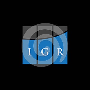 IGR letter logo design on WHITE background. IGR creative initials letter logo concept. IGR letter design