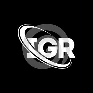 IGR logo. IGR letter. IGR letter logo design. Initials IGR logo linked with circle and uppercase monogram logo. IGR typography for