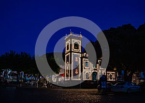 Igreja de Mosteiros, Sete Cidades, SÃ£o Miguel Island, Azores, Portugal, Europe