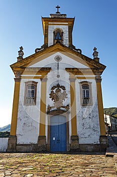 Igreja de Nossa Senhora das Merces e da Misericordia church in Ouro Preto, Minas Gerais, Brazil,