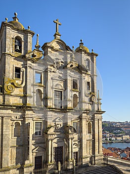 Igreja dos Grilos (Church of St. Lawrence) - Porto, Portugal. Built in 1577 in Baroque-Jesuit Mannerist style photo