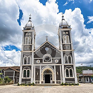 Igreja Matriz Sao Virgilio Church at Nova Trento, Santa Catarina, Brazil photo