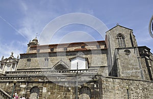Igreja Sao Francisco Church from Praca do Infante D Henrique Square in Porto of Portugal