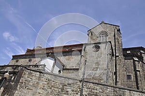 Igreja Sao Francisco Church from Praca do Infante D Henrique Square in Porto of Portugal