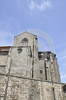 Igreja Sao Francisco Church from Praca do Infante D Henrique Square in Porto of Portugal