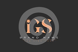 IGS abstract letter logo design