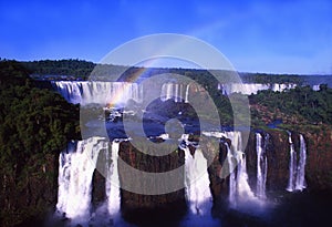 Iguacu Waterfalls at the boarder of Brazil, Argenina and Paraguay