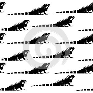 Iguana Infinity pattern background