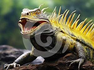 Ai Generated illustration Wildlife Concept of of an Iguana