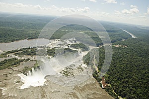 Iguassu Falls Aerial View photo