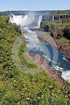 Iguassu Falls Canyon Argentina and Brazil