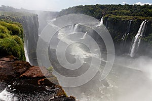 Iguassu Falls Canyon Argentina and Brazil