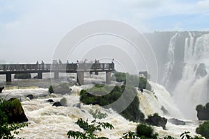 Iguassu waterfall Garganta del Diablo view point