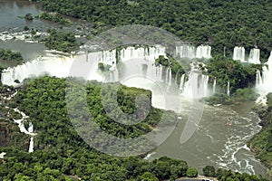 Iguazu Falls, Waterfall and Rainforest photo