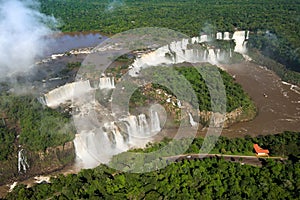 Iguazu Falls in the border of Argentina and Brazil