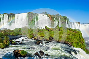 Iguazu Falls, on the border of Argentina and Brazil