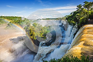 Iguazu Falls, on the Border of Argentina and Brazil