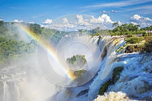 Iguazu Falls, on the Border of Argentina and Brazil photo