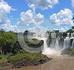 Iguazu Falls on the border of Brazil and Argentina