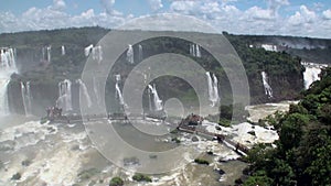 Iguazu Falls on border of Brazil and Argentina.