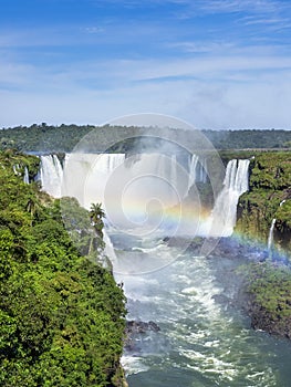 Iguazu Falls, on the Border of Brazil and Argentina