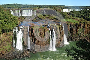 Iguazu falls from the Brazilian side, Foz do Iguacu, Brazil photo