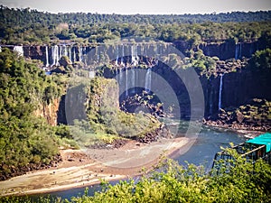 Iguazu Falls in the dry season